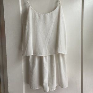 Everly Romper, White, SMALL